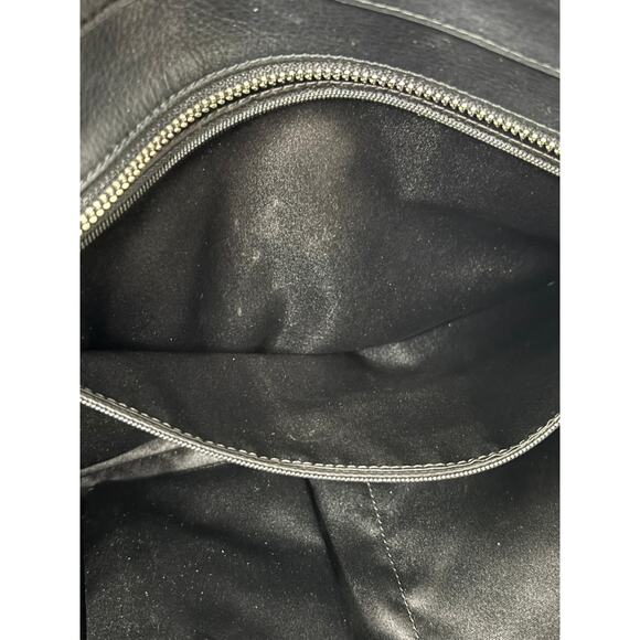 Coach Taylor Black Tan Zebra Print Canvas Satchel Purse F27009 #63833 - Picture 10 of 11